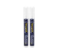 Feutre-craie WATERPROOF MEDIUM, blister de 2, blanc