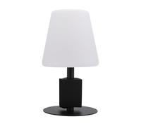SECURIT - Lampe LED Michelle avec Etiquette Ardoise - Sans Fil - Noir | Pour Bar, Café, Restaurant, Hôtel - 28 x 15 x 15 cm - Noir - Rechargeable Par USB - 2 Niveaux d'Eclairage