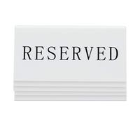 Securit Lot de 5 panneaux de table avec inscription Reserved 4 x 10 x 5 cm (TR-RES-EN)