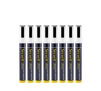 Securit - Lot de 8 marqueurs à craie liquide - Pointe 2-6 mm - Surfaces non poreuses - Blanc