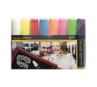 Marqueurs Craie Securit Illumigraph 15 Mm - Lot De 8