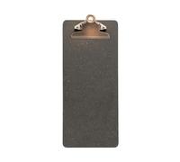 SECURIT - Porte-Addition Clipboard - Coloris Marron | Fixation à Pince - Pour Café, Bar, Restaurant - Fibre Haute Densité - Acier Inoxydable - Marron