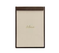 SECURIT - Porte-Menu à Pince A4 Signature | A4 - Pour Restaurant, Bar, Café - Bande Magnétique - Cadre en Bois - 320×230mm - Brun Foncé