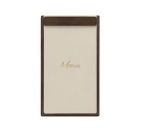 SECURIT - Porte-Menu à Pince A45 Signature | A45 - Pour Restaurant, Bar, Café - Bande Magnétique - Cadre en Bois - Brun Foncé