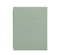 SECURIT - Porte-Menu A4 Signature | A4 - Pour Restaurant, Bar, Café - Double Insert 4 Pages incl. - Similicuir - 315×250mm - Vert Menthe