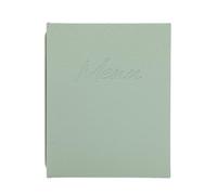 SECURIT - Porte-Menu A5 Signature | A5 - Pour Restaurant, Bar, Café - Double Insert 4 Pages incl. - Similicuir - 225×180mm - Vert Menthe