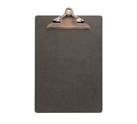 Securit – Porte-menu Clipboard A4 – Pince acier inoxydable, fibre haute densité – Marron