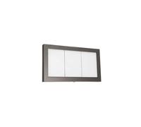 SECURIT - Porte-Menu Extérieur avec Eclairage LED "Coated Steel" - A4 | 4 Pages - Fixation sur Poteau ou Murale - En Acier Inoxydable - Pour Restaurant, Café, Bar - Couleur Gris