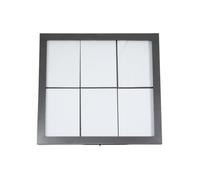 SECURIT - Porte-Menu Extérieur avec Eclairage LED Multicolore "Coated Steel" - 6 Pages A4 - Fixation sur Poteau ou Murale - En Acier Inoxydable - Pour Restaurant, Café, Bar - Coloris Acier Mat