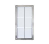 SECURIT - Porte-Menu Extérieur avec Eclairage LED "Stainless Steel" - A4