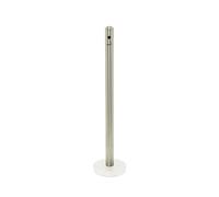 Securit Cendrier sur pied SMOKER POLE – poteau acier inoxydable 100 cm argent