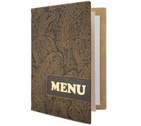 Chemise pour cartes de menu, DESIGN PAISLEY, A4