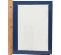 Securit Protège-Menu Wood A4, 2 Double Inserts Inclus (présente 4 Pages A4)