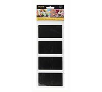 Securit rectangle Tableau noir Stickers, 8.5 x 5 cm, Lot de 8, Noir (Cs-rect-8)