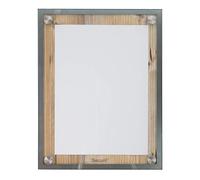 Securit Star Présentoir A4 en Bois Dur avec Bord en Acier Inoxydable et Plaque Avant en Verre pour Montage Mural ou Poteau 28 x 37 x 3 cm
