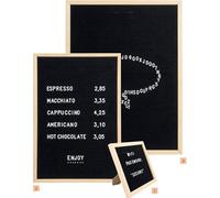 Securit Panneau mural LETTER BOARD 600x800 mm bois naturel & feutre – 360 pièces, kit montage