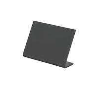 SECURIT - Tableau de table en L A8 - Ardoise porte-menu en acrylique empilable - Noir