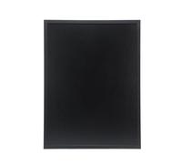 SECURIT - Tableau Mural "Woody" - Marqueur à Craie Liquide - Noir | 60 x 80 cm - Noir - Ardoise Double Face - Cadre en Bois Laqué
