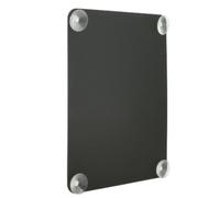 Securit Tableau noir 27 x 36 cm fenêtre Craie avec surface d'écriture Double face - Noir