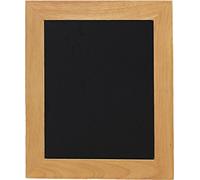 Ardoise murale UNIVERSAL, avec cadre en bois, teck