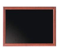 Securit Tableau noir mural finition laquée Bord acajou 60 x 80 cm