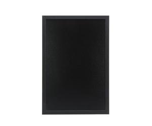 SECURIT - Tableau Noir Mural "Woody" + Marqueur à Craie Liquide - Ardoise Double Face - Cadre en Bois Laqué - 40 x 60 cm - Noir