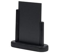 Securit – Tableau noir pour menu avec petite tablette, finition laquée 15x17 cm – Noir