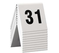 Securit Panneaux de table TN-31-40 - Chiffres 31-40, 4 x 4 x 5 cm - Lot de 10