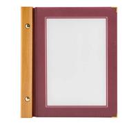 Securit Wood A5 Protège-menus, 2 Double Inserts Inclus (présente 4 Pages A5)