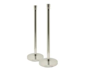 Securit75 Lot de 2 poteaux d'accueil Classique