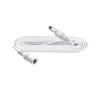 Security-01 Câble d'extension de 1 m, Prise 5,5 mm x 2,1 mm, DC 5 V 6 V 9 V 12 V 24 V pour caméra de vidéosurveillance, illuminateur Infrarouge, imprimante, Bande LED, Blanc