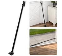 SECURITYMAN Barre de sécurité 2 en 1 pour porte coulissante - Bloqueur de porte construit en fer de haute qualité - Barre de sécurité noire
