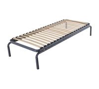 Sedac Lit métallique - 70x190-20 Lattes Bois - Made in France - Gain de Place