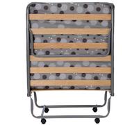 Sedac Lit Pliant - 80x190 - Gain de Place - 15 Lattes Bois Made in France - 1 Personne