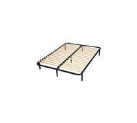 SEDAC Sommier a lattes + pieds acier CONFORKIT 140 x 190 cm - Noir