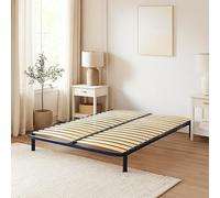 SEDAC Sommier Cadre Lattes Superconfort - 190 x 130 - Cadre Métal Robuste Époxy, Confort Ferme, Compatible Tous Matelas, Encastrable ou sur Pieds