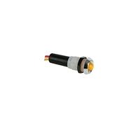 Seder 139224 Témoin d'alimentation LED, 24 V, boîtier ABS Chromé - Jaune