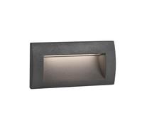 Applique murale encastrée extérieure à LED SEDNA-2 IP65 Gris foncé