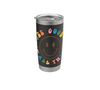 See Good In All Retro Things Happy Graphic Esthetic Gobelet isotherme en acier inoxydable double paroi