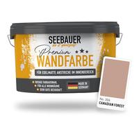SEEBAUER diy Peinture murale rouge pour intérieur (No. 306 Canadian Forest 5,0 Litre) Tons rouges haute opacité