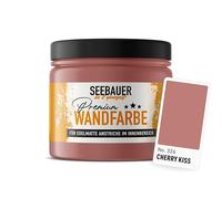 SEEBAUER diy Peinture murale rouge pour intérieur (No. 326 Cherry Kiss 300 ml) Tons rouges haute opacité