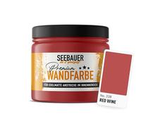 SEEBAUER diy Peinture murale rouge pour intérieur (No. 338 Red Wine 300 ml) Tons rouges haute opacité