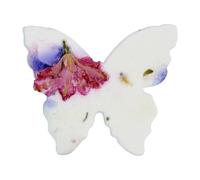 Seed Bloom Lot de 50 petits feuilles de papier de semences - Fleurs sauvages à planter - Papillon rose et violet pour fête prénuptiale, mariage et cadeaux