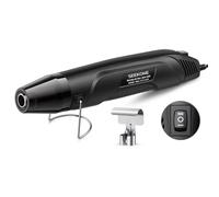SEEKONE Mini Décapeur Thermique 350 W, 260℃/450℃, Pistolet à Air Chaud à Double Température avec Protection Contre les Surcharges, Buse Réflectrice et Câble 1,5m pour Artisanat, gaufrage, Bricolage(B)