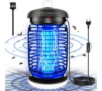 seenlast Lampe Anti Moustique avec éclairage LED, Lampe Anti Mouche 15W 4200V UV Tueur d'Insectes Électrique Étanche Anti Insectes Répulsif Efficace Portée 140m² pour Intérieur et Extérieur (3M)