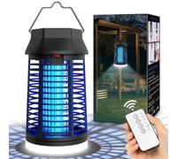 seenlast Lampe Anti Moustique, Lampe Anti Mouche 15W 4200V UV Tueur d'Insectes Électrique Étanche Anti Insectes Répulsif Efficace Portée 140m² pour Intérieur et Extérieur (avec éclairage LED)