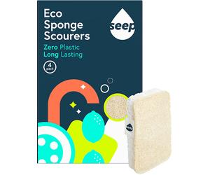 Seep Éponge à Récurer en Luffa - 4 pièces