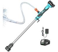 SEESII Pompe de Transfert d'Eau Sans Fil, avec Batterie 4000mAh 21V et Chargeur, 720GPH, Hauteur de Refoulement de 32 Pieds, Pompe Portative avec Sortie de 3/4 Pouce pour Vidange de Piscine/Jardin