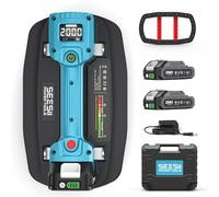 SEESII Ventouse Électrique, 21V Ventouse Carrelage Électrique avec 2x 2000mAh Batteries, Diamètre 300 mm, Supportent Jusqu'à 440LBS, Industriel à Ventouse Vitrier pour Verre, Tuiles, Granit