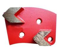 Segment de ponçage diamanté Gr 40 à 3 trous avec connexion M8 rotation droite - béton, époxy, chape - Diamwood